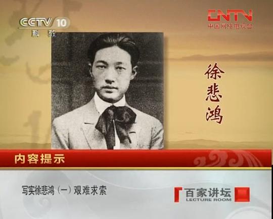 百家讲坛：写实徐悲鸿 封面